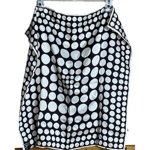 Vera Scarf Black White Polka Dot 23" Square Vtg Acetate Classic Accessories